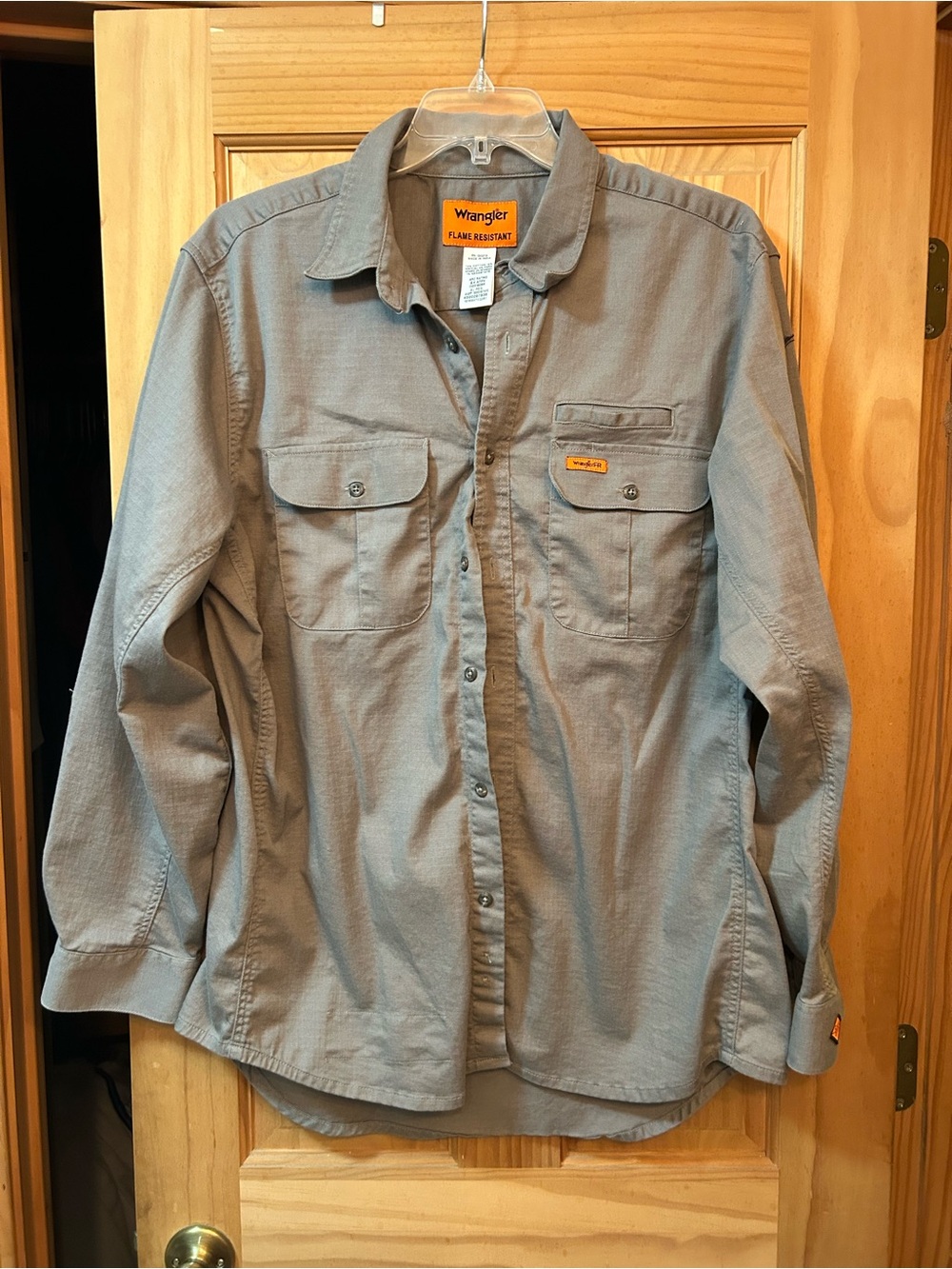 Wrangler Flame Resistant Work Shirt - Gray